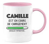quotedazur - Mug Camille Est En Cours De Chargement Veuillez Patienter - Rose/Céramique