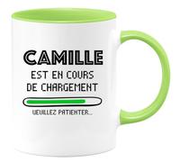 quotedazur - Mug Camille Est En Cours De Chargement Veuillez Patienter - Vert/Céramique