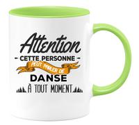 quotedazur - Mug Cette Personne Peut Parler De Danse À Tout Moment Vert/Céramique