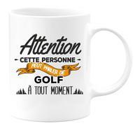 quotedazur - Mug Cette Personne Peut Parler De Golf À Tout Moment Blanc/Céramique