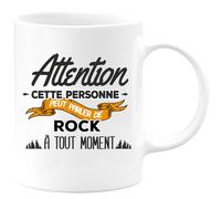 quotedazur - Mug Cette Personne Peut Parler De Rock À Tout Moment