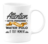 quotedazur - Mug Cette Personne Peut Parler De Water Polo À Tout Moment