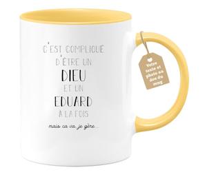 quotedazur - Mug Compliqué D'Être Un Homme Idéal Et Un Louis Mais Ça Va Je Gère - Cadeau Humour Prénom - Idée Cadeau Famille Saint Valentin - Tasse Prénom Louis