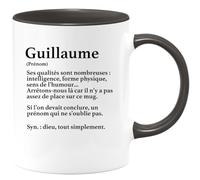 quotedazur - Mug Définition Prénom Guillaume Dieu Tout Simplement - Cadeau Humour Prénom - Idée Cadeau Famille Saint Valentin - Tasse Prénom Guillaume