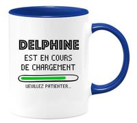 quotedazur - Mug Delphine Est En Cours De Chargement Veuillez Patienter - Bleu/Céramique