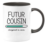 quotedazur - Mug Futur Cousin 2025 Chargement En Cours - Cadeau Futur Cousin - Surprise Annonce Grossesse Garçon/Fille Naissance Bébé