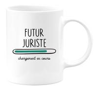 quotedazur - Mug Futur Juriste Chargement En Cours - Blanc/Céramique
