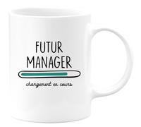 quotedazur - Mug Futur Manager Chargement En Cours Blanc/Céramique