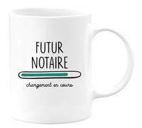 quotedazur - Mug Futur Notaire Chargement En Cours - Blanc/Céramique