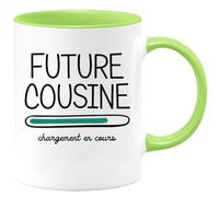 quotedazur - Mug Future Cousine 2024 Chargement En Cours - Cadeau Future Cousine - Surprise Annonce Grossesse Garçon/Fille Naissance Bébé