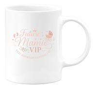 quotedazur - Mug Future Mamie VIP - Very Important Pouponneuse - Tasse Cadeau Annonce Grossesse Naissance Mamie Femme - Blanc/Céramique