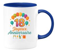 quotedazur - Mug Humour 18 Ans Joyeux Anniversaire Cadeau Homme Original Tasse Pour Et Amis