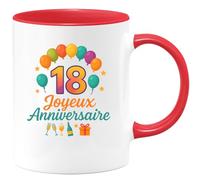 quotedazur - Mug Humour 18 Ans Joyeux Anniversaire Cadeau Homme Original Tasse Pour Et Amis