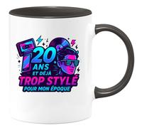 quotedazur - Mug Humour 20 ans et déjà trop stylé pour mon époque - Cadeau 20 ans Femme