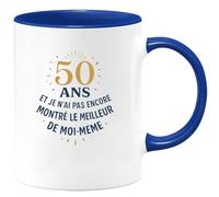 quotedazur - Mug Humour 50 ans et je n'ai pas encore montré le meilleur de moi même - Cadeau 50 ans Femme