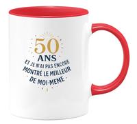 quotedazur - Mug Humour 50 ans et je n'ai pas encore montré le meilleur de moi même - Cadeau 50 ans Femme