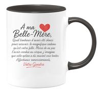 quotedazur - Mug Humour À Ma Belle-mère, Quel Bonheur D'être Choisi Pour Recevoir Votre Fille, Un Cadeau Unique. Merci Soutien Affectueux. Original Tasse Attention