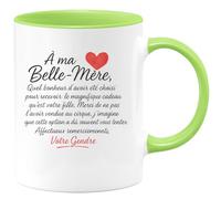 quotedazur - Mug Humour À Ma Belle-mère, Quel Bonheur D'être Choisi Pour Recevoir Votre Fille, Un Cadeau Unique. Merci Soutien Affectueux. Original Tasse Attention