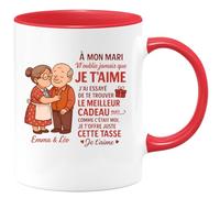 quotedazur - Mug Humour À Mon Mari, Je T'aime. T'offre Ce Cadeau Une Tasse Unique Et Pleine D'amour. Tendre Pour Avec Personnalisée Idéale