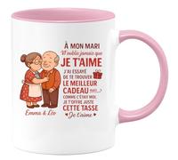 quotedazur - Mug Humour À Mon Mari, Je T'aime. T'offre Ce Cadeau Une Tasse Unique Et Pleine D'amour. Tendre Pour Avec Personnalisée Idéale
