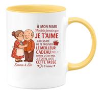 quotedazur - Mug Humour À Mon Mari, Je T'aime. T'offre Ce Cadeau Une Tasse Unique Et Pleine D'amour. Tendre Pour Avec Personnalisée Idéale