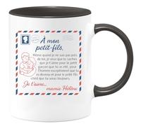 quotedazur - Mug Humour À Mon Petit-fils, Je T'aime Pour L'homme Que Tu Es Devenu, Cadeau De Mamie Hélène Tasse Personnalisé Exceptionnel Et Aimé