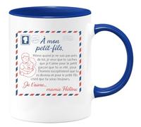 quotedazur - Mug Humour À Mon Petit-fils, Je T'aime Pour L'homme Que Tu Es Devenu, Cadeau De Mamie Hélène Tasse Personnalisé Exceptionnel Et Aimé