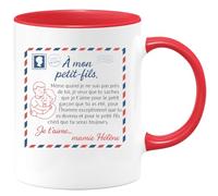 quotedazur - Mug Humour À Mon Petit-fils, Je T'aime Pour L'homme Que Tu Es Devenu, Cadeau De Mamie Hélène Tasse Personnalisé Exceptionnel Et Aimé