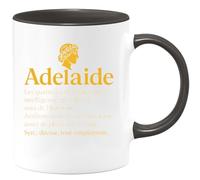 quotedazur - Mug Humour Adelaide, Prénom Féminin Au Charme Unique : Intelligence, Gentillesse Et Humour En Cadeau - Idée Cadeau Originale Tasse Prénom Adelaide Pour Femme Unique Et Mémorable