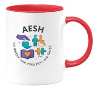 quotedazur - Mug Humour AESH : un métier, une vocation, une fierté - Cadeau AESH Femme