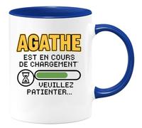 quotedazur - Mug Humour Agathe En Cours De Chargement, Merci Patienter... Idée Cadeau Originale Avec Tasse Personnalisée Pour Femmes Modernes