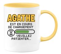 quotedazur - Mug Humour Agathe En Cours De Chargement, Merci Patienter... Idée Cadeau Originale Avec Tasse Personnalisée Pour Femmes Modernes