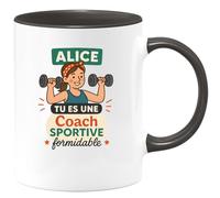 quotedazur - Mug Humour Alice, Coach Sportive Formidable Un Hommage Inspirant Et Motivant Cadeau Unique Tasse Pour Idée Originale Inspirante