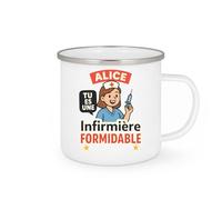quotedazur - Mug Humour Alice Tu Es Une Infirmière Formidable Cadeau Spécial Parfait Pour Tasse D'infirmière Exceptionnelle Et Dévouée