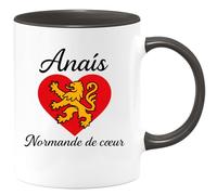 quotedazur - Mug Humour Anaïs, Normande De CœUr Cadeau Pour Femme Fière Ses Racines Idée Unique Avec Tasse Personnalisée