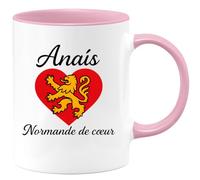 quotedazur - Mug Humour Anaïs, Normande De CœUr Cadeau Pour Femme Fière Ses Racines Idée Unique Avec Tasse Personnalisée