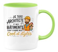 quotedazur - Mug Humour Architecte Cool Et Stylé, Mes Bâtiments Reflètent Ma Passion Unique Idée Cadeau Originale Tasse Durable Pour