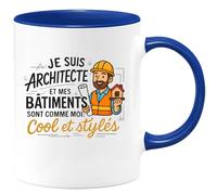 quotedazur - Mug Humour Architecte Cool Et Stylé, Mes Bâtiments Reflètent Ma Passion Unique Idée Cadeau Originale Tasse Durable Pour