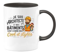 quotedazur - Mug Humour Architecte Cool Et Stylé, Mes Bâtiments Reflètent Ma Passion Unique - Idée Cadeau Originale - Tasse Durable Pour Architecte Stylé