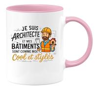 quotedazur - Mug Humour Architecte Cool Et Stylé, Mes Bâtiments Reflètent Ma Passion Unique Idée Cadeau Originale Tasse Durable Pour