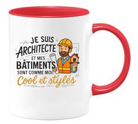quotedazur - Mug Humour Architecte Cool Et Stylé, Mes Bâtiments Reflètent Ma Passion Unique Idée Cadeau Originale Tasse Durable Pour