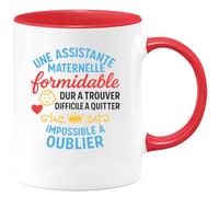 quotedazur - Mug Humour Assistante Maternelle Formidable, Difficile À Trouver, Impossible Oublier Cadeau Unique Tasse Pour Exceptionnelle