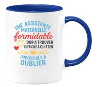 quotedazur - Mug Humour Assistante Maternelle Formidable, Difficile À Trouver, Impossible Oublier Cadeau Unique Tasse Pour Exceptionnelle