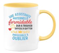 quotedazur - Mug Humour Assistante Maternelle Formidable, Difficile À Trouver, Impossible Oublier Cadeau Unique Tasse Pour Exceptionnelle