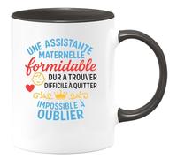 quotedazur - Mug Humour Assistante Maternelle Formidable, Difficile À Trouver, Impossible Oublier Cadeau Unique Tasse Pour Exceptionnelle