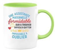 quotedazur - Mug Humour Assistante Maternelle Formidable, Difficile À Trouver, Impossible Oublier Cadeau Unique Tasse Pour Exceptionnelle
