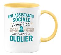 quotedazur - Mug Humour Assistante Sociale Formidable, Difficile À Trouver, Impossible À Oublier, Cadeau Unique - Cadeau Original Pour Tasse Unique Aux Assistantes Sociales Appréciées