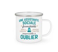 quotedazur - Mug Humour Assistante Sociale Formidable, Difficile À Trouver, Impossible Oublier, Cadeau Unique Original Pour Tasse Aux Assistantes Sociales Appréciées
