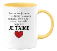 quotedazur - Mug Humour Au Cas Où Je Ne Te Le Dirais Pas Assez Souvent, Voici Une Tasse Pour Rappeler T'aime Cadeau Tendre Dire Avec Cette Unique