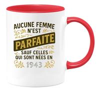 quotedazur - Mug Humour Aucune Femme N'est Parfaite Sauf Celles Nées En 1943 Idée Cadeau Anniversaire 82 Ans